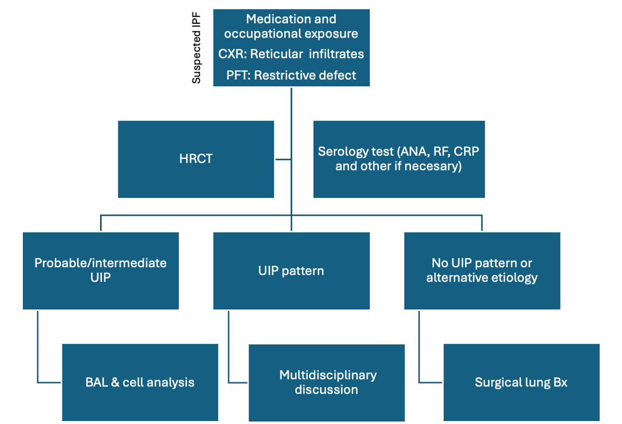<p>Idiopathic Pulmonary Fibrosis