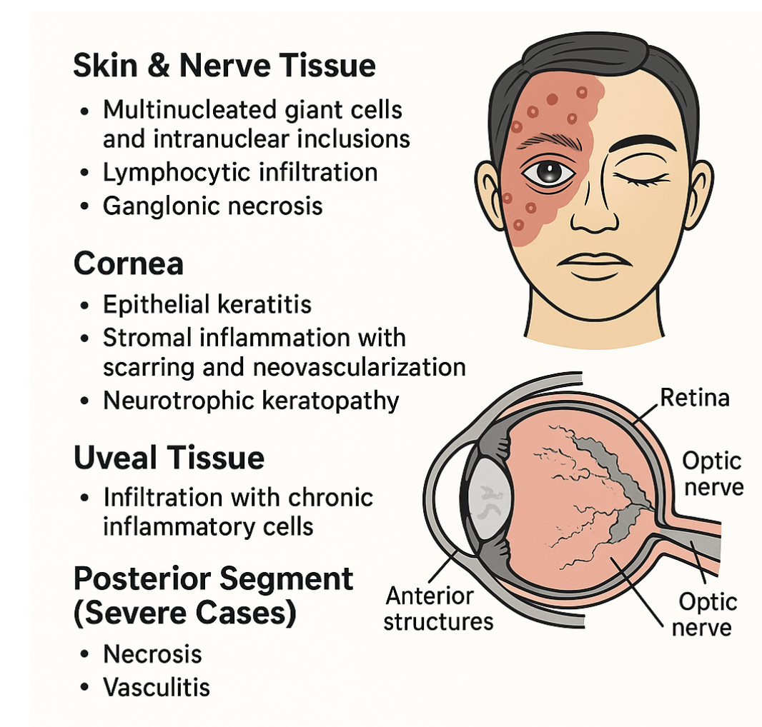 <p>Herpes Zoster Ophthalmicus, Histopathology