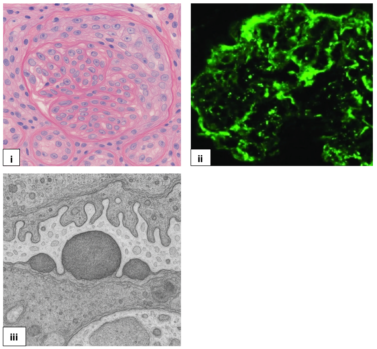 <p>Histopathology Showing Poststreptococcal Glomerulonephritis