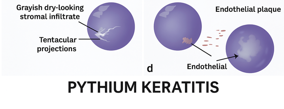 <p>Pathognomic Features of <em>Pythium insidiosum</em> Keratitis