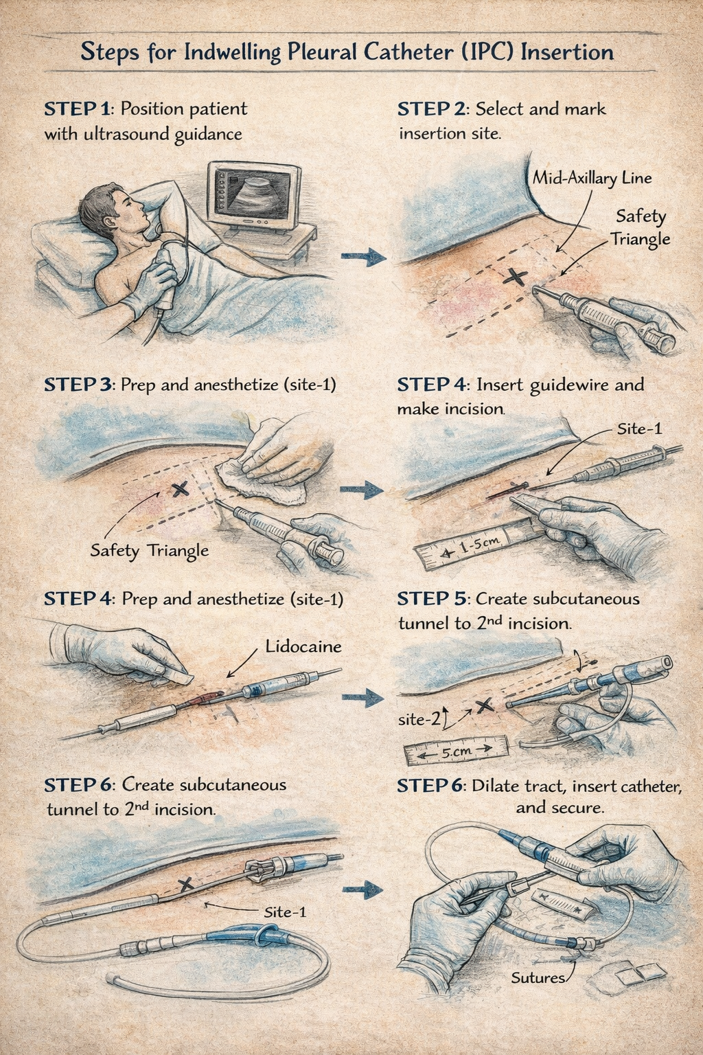 <p>Indwelling Pleural Catheter Insertion Technique
