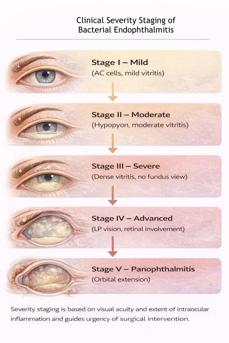 <p>Clinical Severity Staging of Bacterial Endophthalmitis