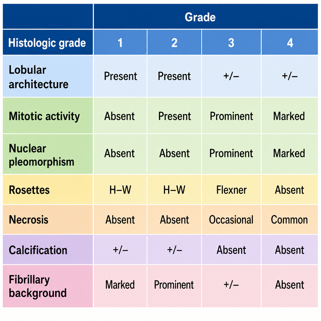 <p>Hyams Grading System for Esthesioneuroblastoma.</p>