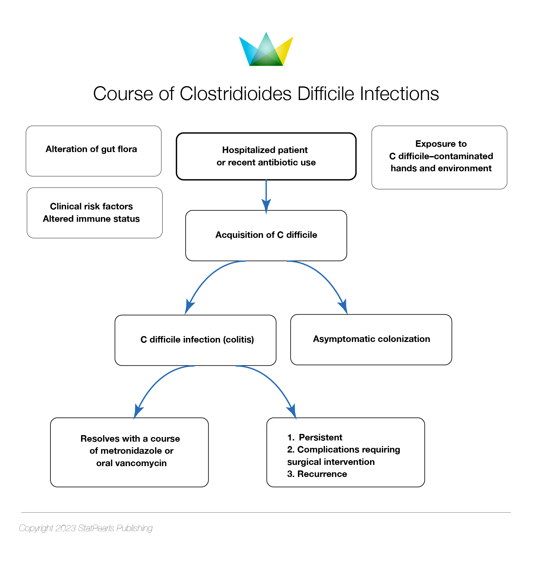 <p>Course of <em>Clostridioides Difficile</em> Infections.</p>