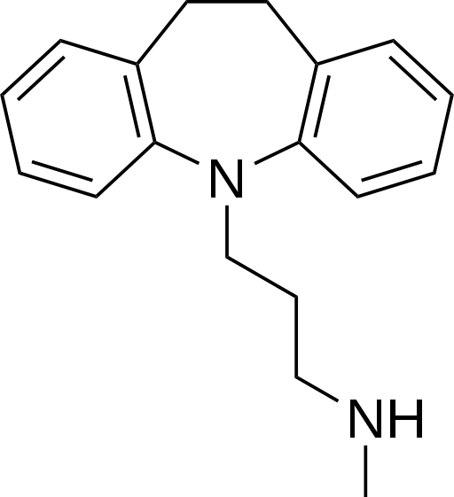 <p>Desipramine Skeletal Formula.</p>