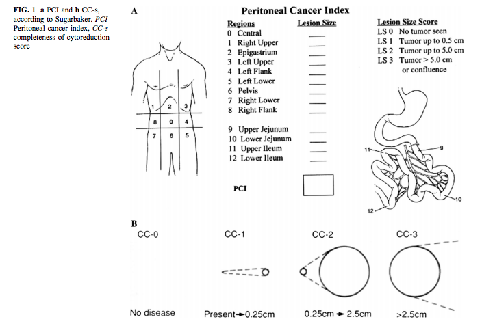 <p>Peritoneal Cancer Index